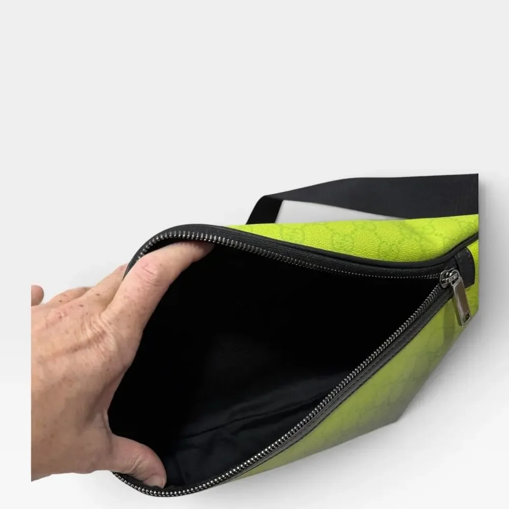 Gucci Chroma Large Belt Bag Green Gradient GG Monogram Crossbody Waist Bag